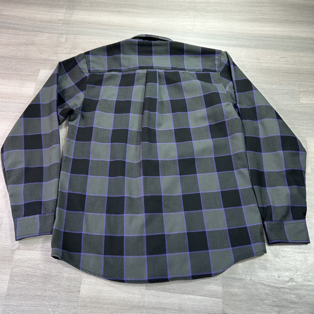Dixxon Flannel Co Shirt Mens Medium Gray Plaid Flannel Long Sleeve Button Up - Picture 2 of 7